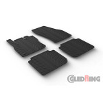 Original Gledring Passform Fußmatten Gummimatten 4 Tlg.+Fixing - Skoda Kodiaq 03.2017->